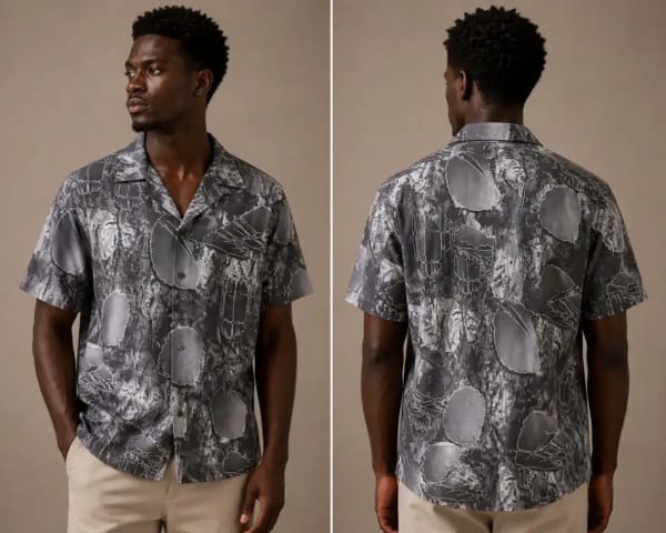 Shadow Smoke Distressed Shirt
